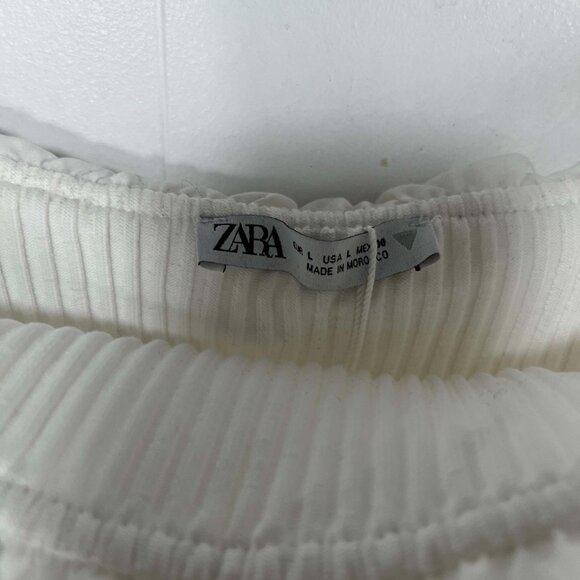 NWT Zara Stapless White Bridal Shower Dress - Picture 4 of 6